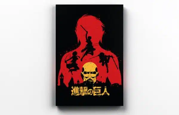 Placa decorativa de metal  shingeki no kyojin attack on titan