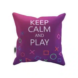 Capa de almofada gamer keep calm play