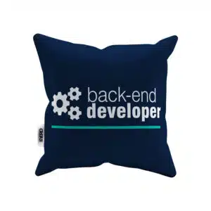 Capa de almofada back-end developer