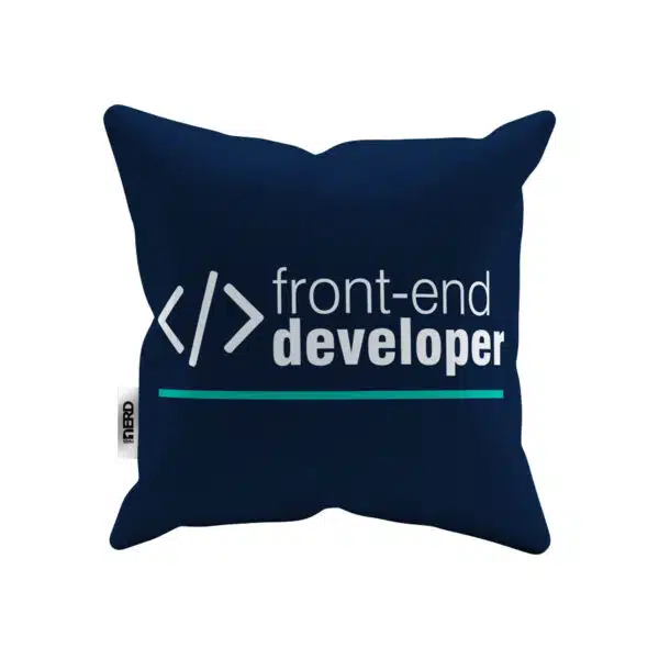 Capa de almofada front-end developer