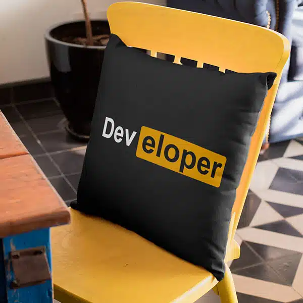 Capa de almofada developer