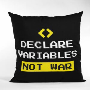 Capa de almofada declare variables not war