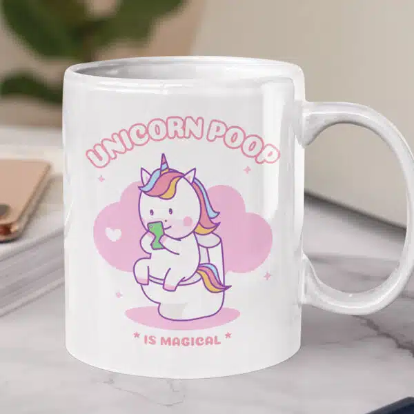 Caneca unicorn poop